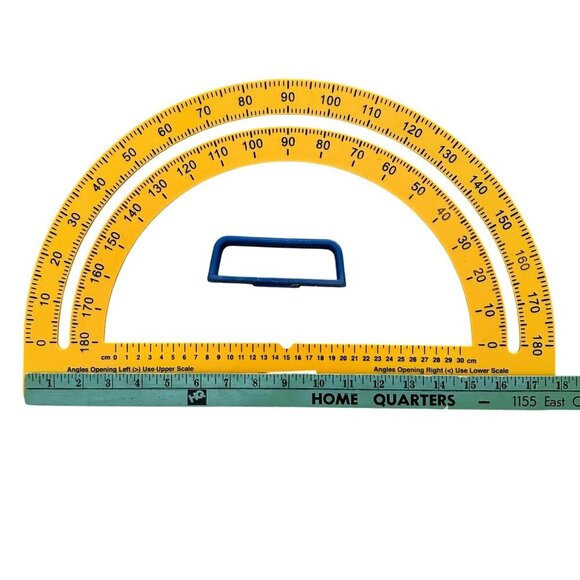 Learning Resources Safe T Protractor Triangle Big Ruler Geometry Tool Homeschool - Picture 10 of 15